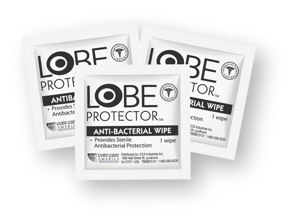 Lobe Protector Anti-Bacterial Wipes